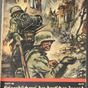 OUTSTANDING Original German Third Reich Magazine Kriegsbücherei der deutschen Jugend Certified