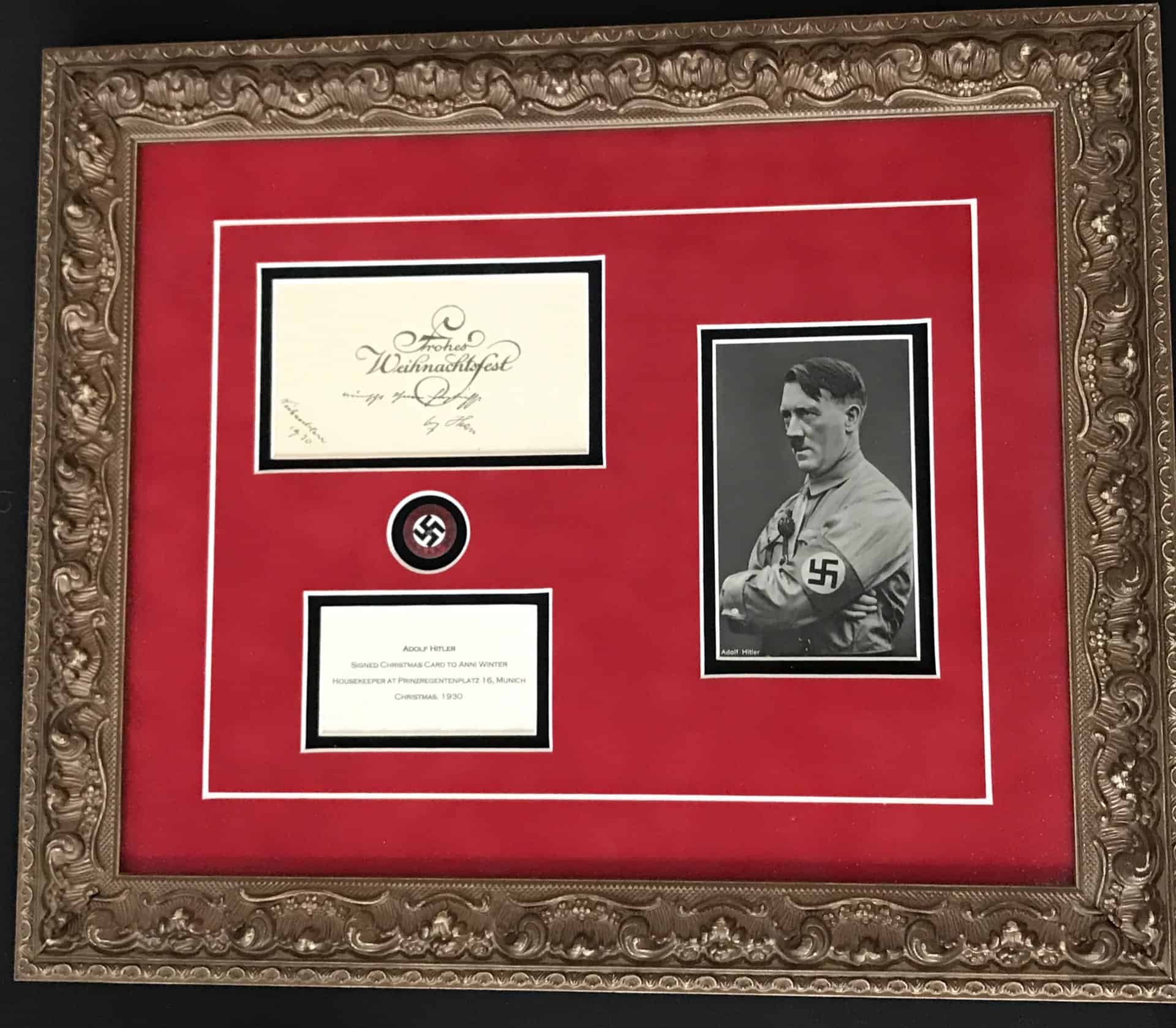 Experience Rare 1930 Hitler Xmas Card From Munich Museum