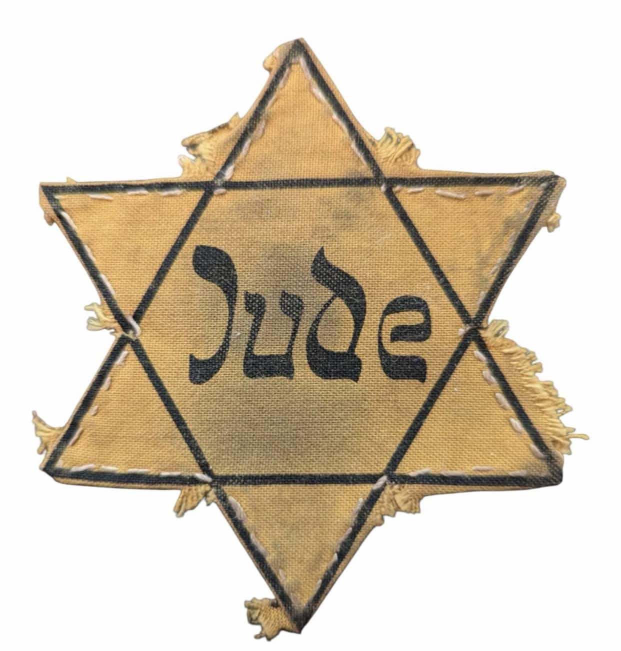 Rare WWII-Era Jewish Star Badge: Museum Certified Gem