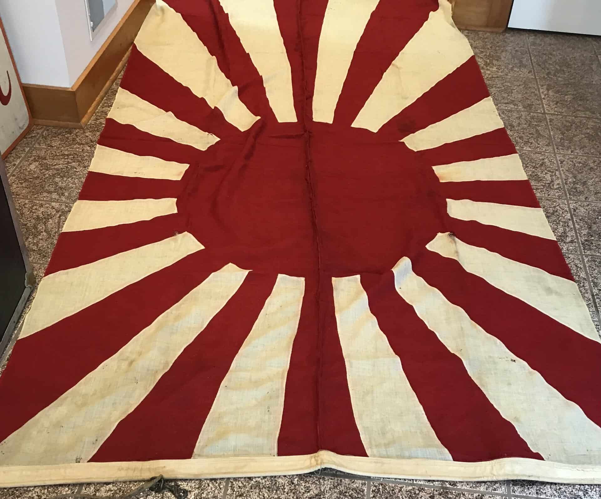 Rare WWII Japanese Rising Sun Flag: Certified & Authentic