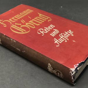 Original VERY RARE Herman Goering Book With His Speeches Certified By The Gettysburg Museum Of History