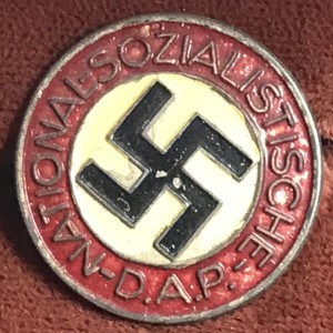 Original German NSDAP (Nazi) Party RZM Marked Membership Badge Certified By The Gettysburg Museum Of History