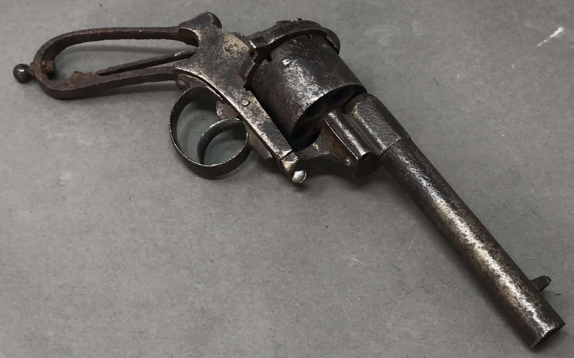 Certified Antique Civil War Revolver - Rare Display Piece