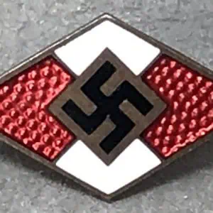 OUTSTANDING Original Third Reich German Hitler Youth Membership Badge Certified