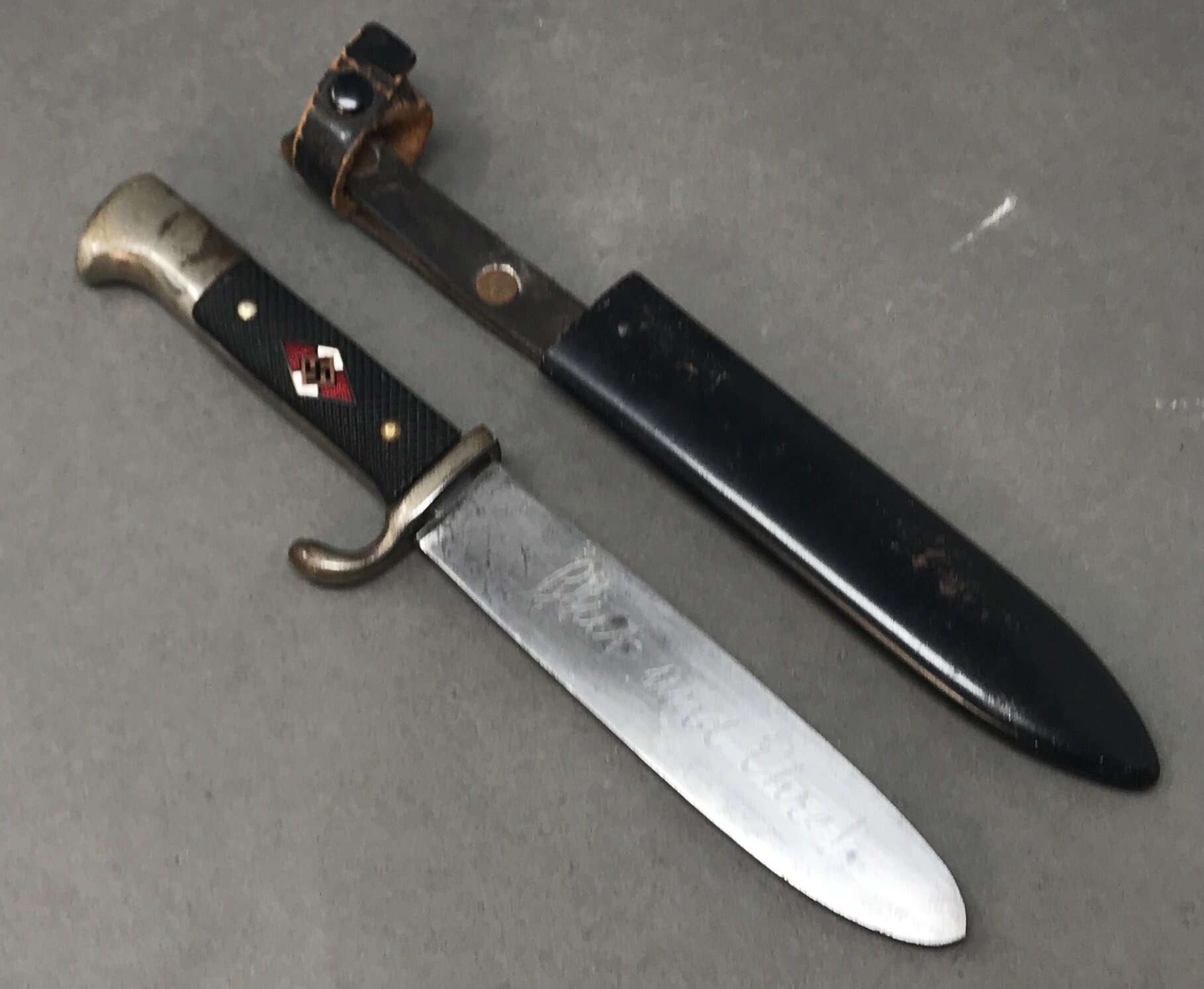 1933 Hitler Youth Knife - Anton Wingen Vet Bring-Back COA