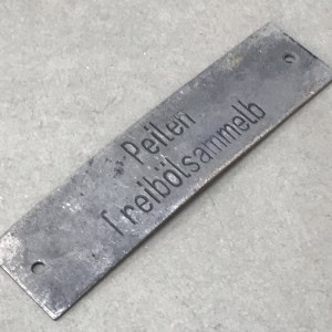 Very Rare Original WWII German Navy Kriegsmarine U-BOAT Data Plate Certified