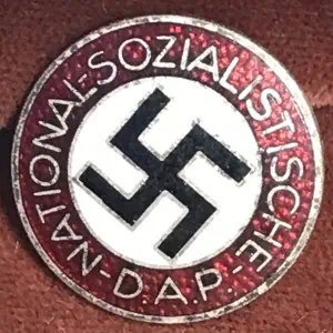 Original OUTSTANDING German NSDAP (Nazi Party) Enamel RZM Marked Membership Badge Certified By The Gettysburg Museum Of History