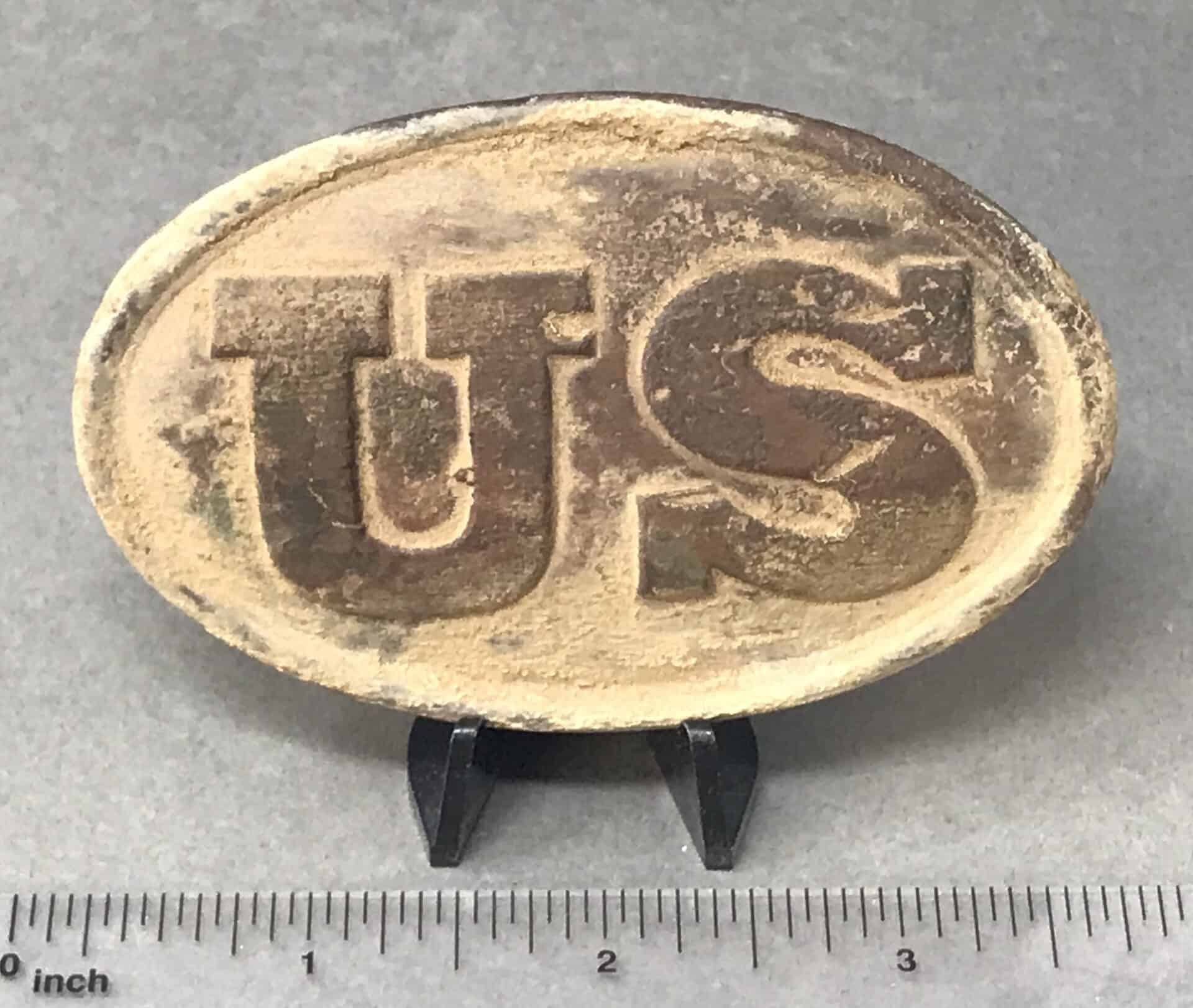 Box Plate Own a Piece of History: Original Civil War U.S. Box Plate