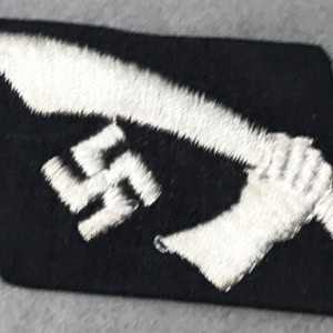 Original WWII Waffen SS WAFFEN-GEBIRGS-DIVISION DER SS “HANDSCHAR” (KROAT.NR.1). COLLAR TAB. (Kragenpatte) Certified