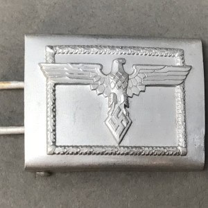VERY RARE NEAR MINT Original Third Reich German Hitler Youth NSDStB Leader Belt Buckle By Richard Sieper & Söhn Certified