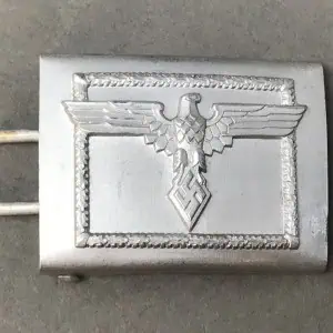 VERY RARE NEAR MINT Original Third Reich German Hitler Youth NSDStB Leader Belt Buckle By Richard Sieper & Söhn Certified