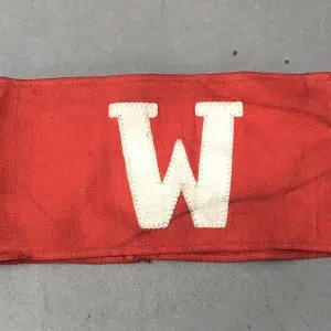 Original WWII German WERKLUFTSCHUTZ AIR RAID WARDEN ARMBAND. (Ärmelbinde) Certified