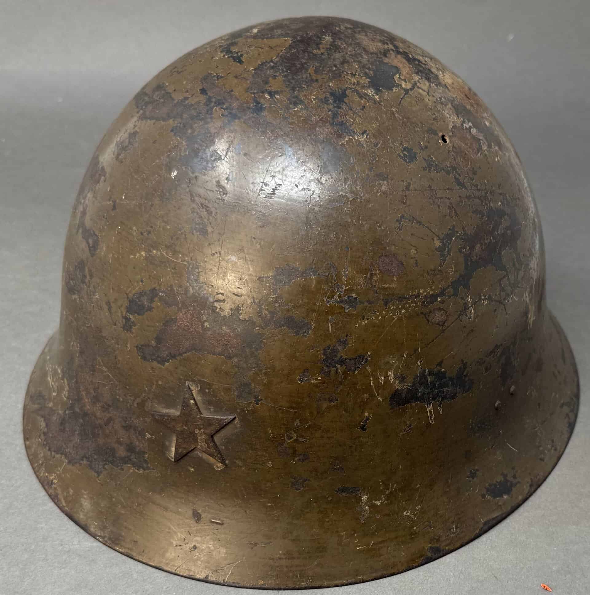 Original WWII Japanese Type 90 Helmet — Veteran Bring-Back