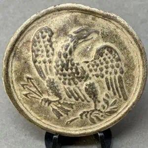 Original Nice Civil War Excavated Relic U.S. Eagle Breast Plate Recovered On The North Anna Battlefield In Virginia Certified