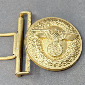 Original WWII German NSDAP (NAZI PARTY) Almost Mint POLITICAL LEADER’S BELT BUCKLE. (Koppelschloß) Brought Home By A U.S. Solider Certified