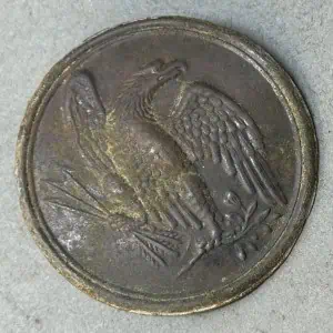 Original Nice Civil War Excavated Relic U.S. EAGLE BREAST Plate Recovered At The Antietam (Sharpsburg) Battlefield Certified