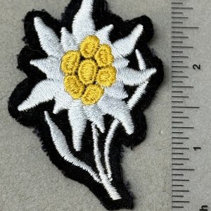 Original WWII German Waffen SS MOUNTAIN TROOP’S CAP EDELWEISS. (SS Ärmel Edelweiss für Gebirgsjäger) Certified