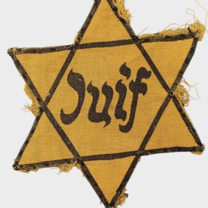 VERY RARE USED AND WORN STAR OF DAVID (JEWISH STAR) “JUIF” Version Certified By The Gettysburg Museum Of History