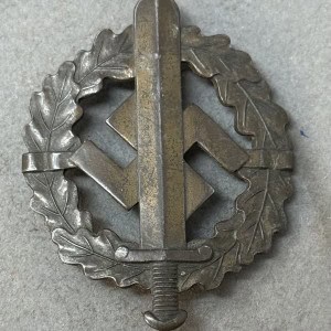 Original German NSDAP (NAZI PARTY) SA/SS Sports Badge In Bronze (SA-Sportabzeichen) Certified