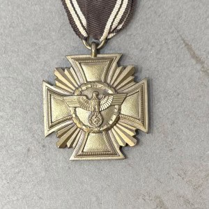 Original RARE German NSDAP (Nazi) Party TEN YEAR LONG SERVICE AWARD. (Dienstauszeichnungen der NSDAP) Certified By The Gettysburg Museum Of History