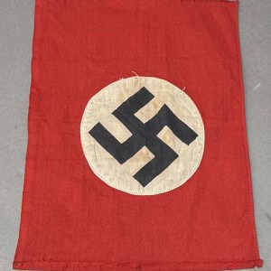 Original WWII Era German NSDAP Nazi Flag Certified By The Gettysburg Museum Of History