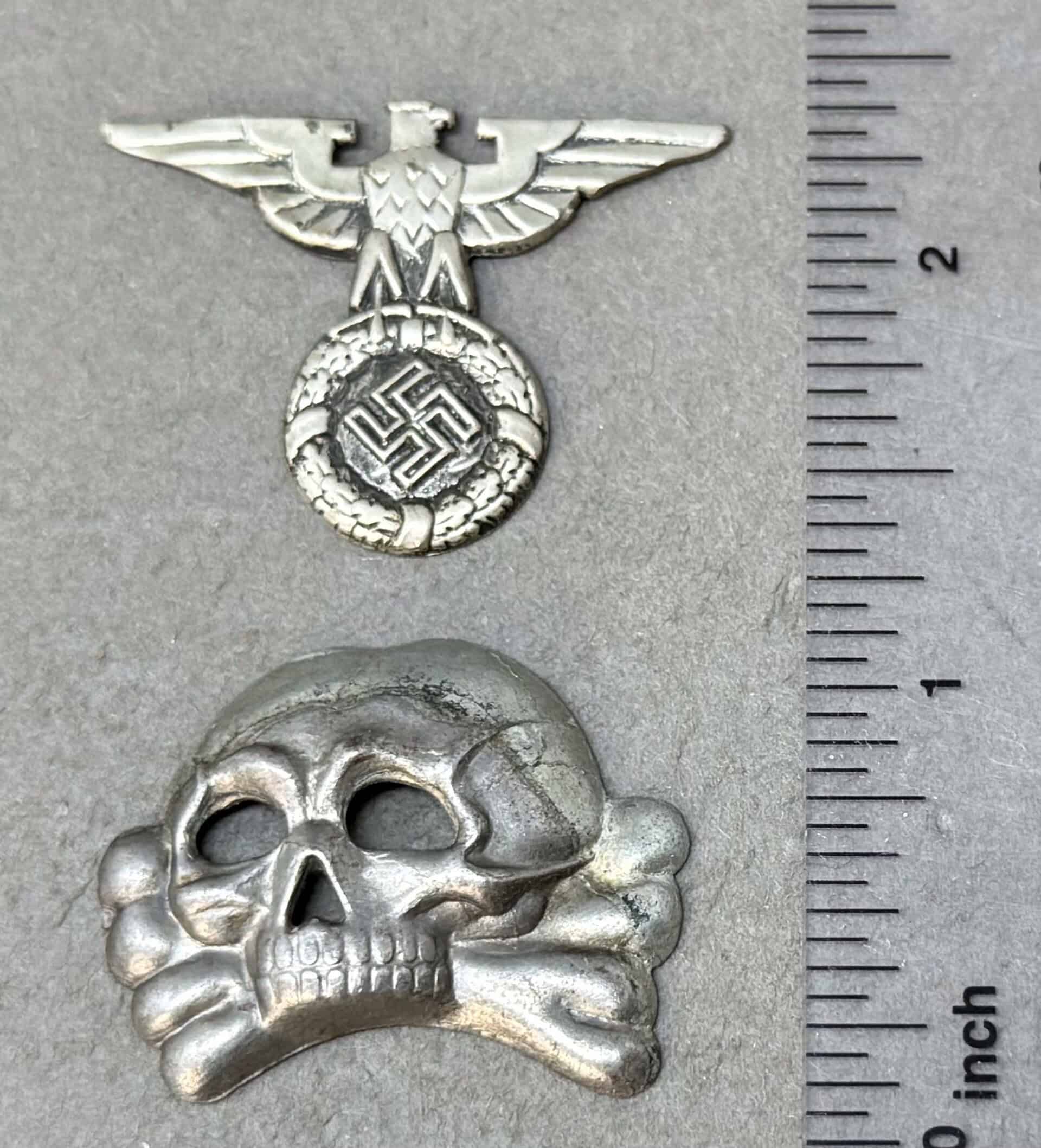 Original WWII SS Totenkopf & Eagle – Museum Certified