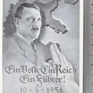 RARE Adolf Hitler Postcard 1939 Annex Certified By The Gettysburg Museum Of History