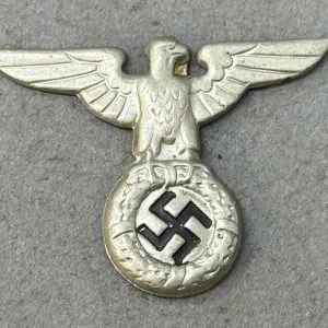Original German NSDAP (NAZI PARTY) And SS 1934 PATTERN POLITICAL CAP EAGLE. (Mützen Adler) Certified
