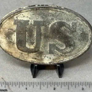 OUTSTANDING Original Civil U.S. Box Plate Recovered At Harrison’s Landing Certified By The Gettysburg Museum Of History