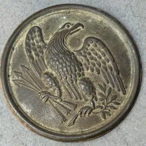 Original Civil War Excavated Relic U.S. EAGLE BREAST Plate Recovered At The South Mountain (Maryland) Battlefield Certified