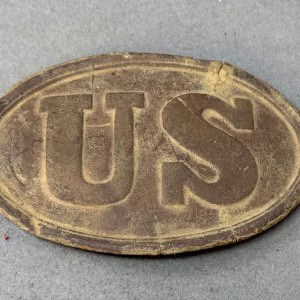 Original OUTSTANDING Civil War Excavated Relic U.S. Belt Plate (Buckle) Recovered At King George County, Virginia Certified