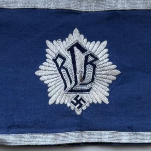 Original WWII German NSDAP (NAZI PARTY) SCARCE OFFICER’S RLB Armband Brought Home By A U.S. Veteran Certified