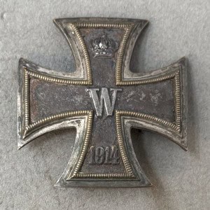 Vaulted Original WWI German IRON CROSS 1ST CLASS, 1914. (Eisernes Kreuz I Klasse) Certified