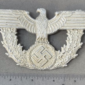 Original WWII German Police POLIZEI NCO’S SHAKO EAGLE. (Tschako Adler) Certified