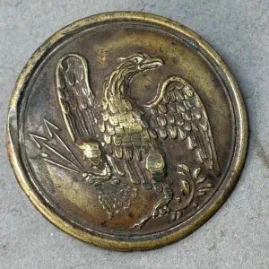 Original Civil War Non-Excavated Union Eagle Breast Plate Certified By The Gettysburg Museum Of History