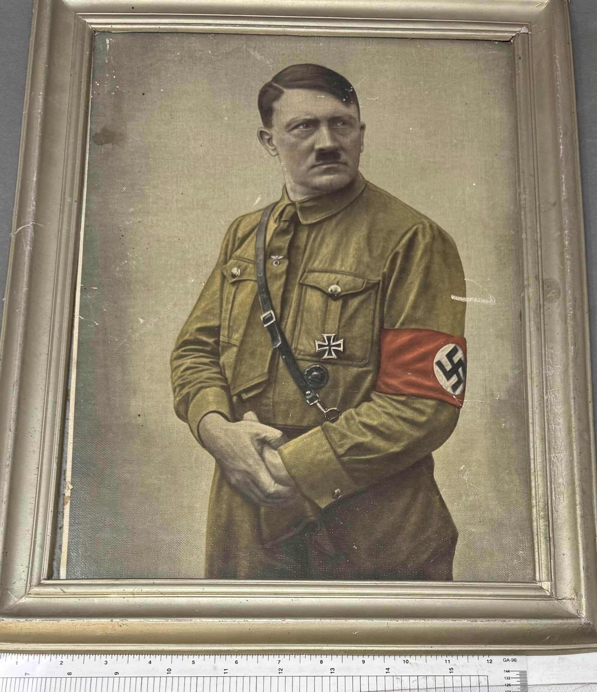 Rare 1930s Adolf Hitler Color Print - Museum Gettysburg COA