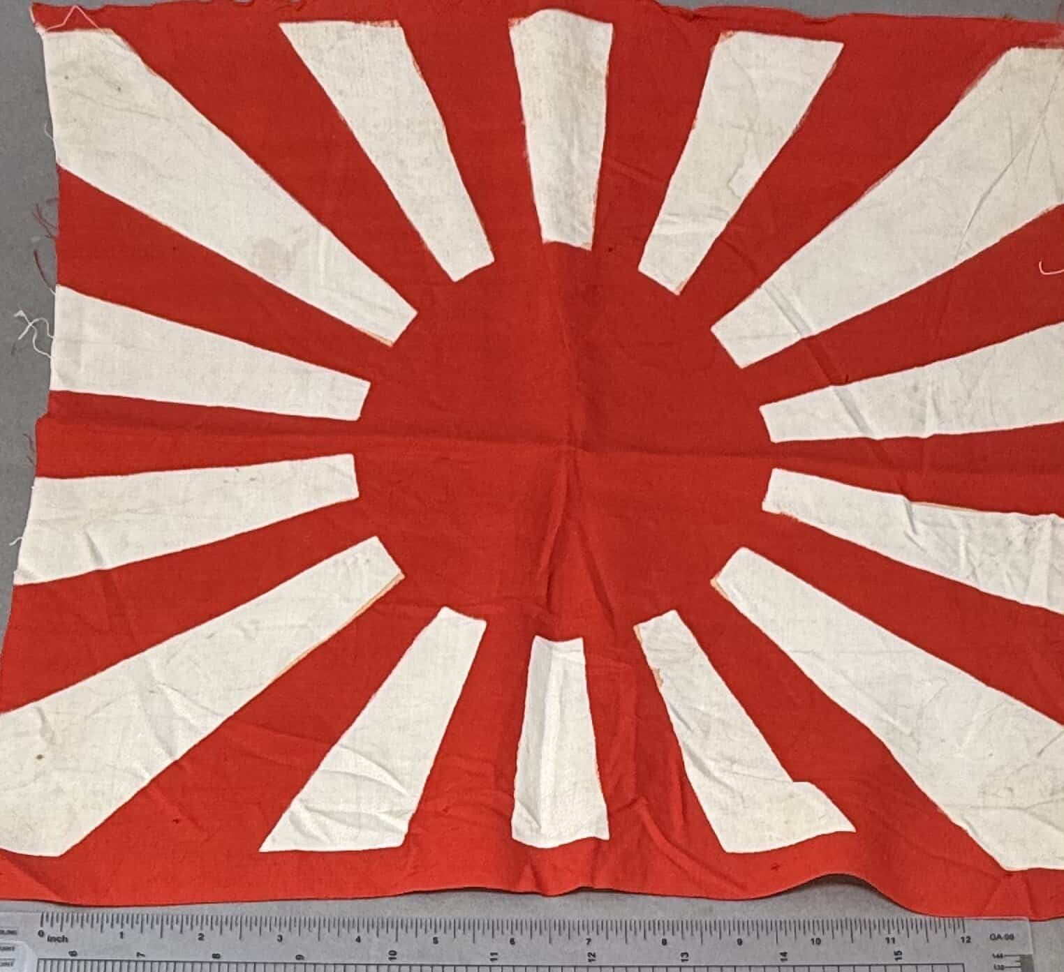 Original WWII Japanese Rising SUN Flag Brought Home