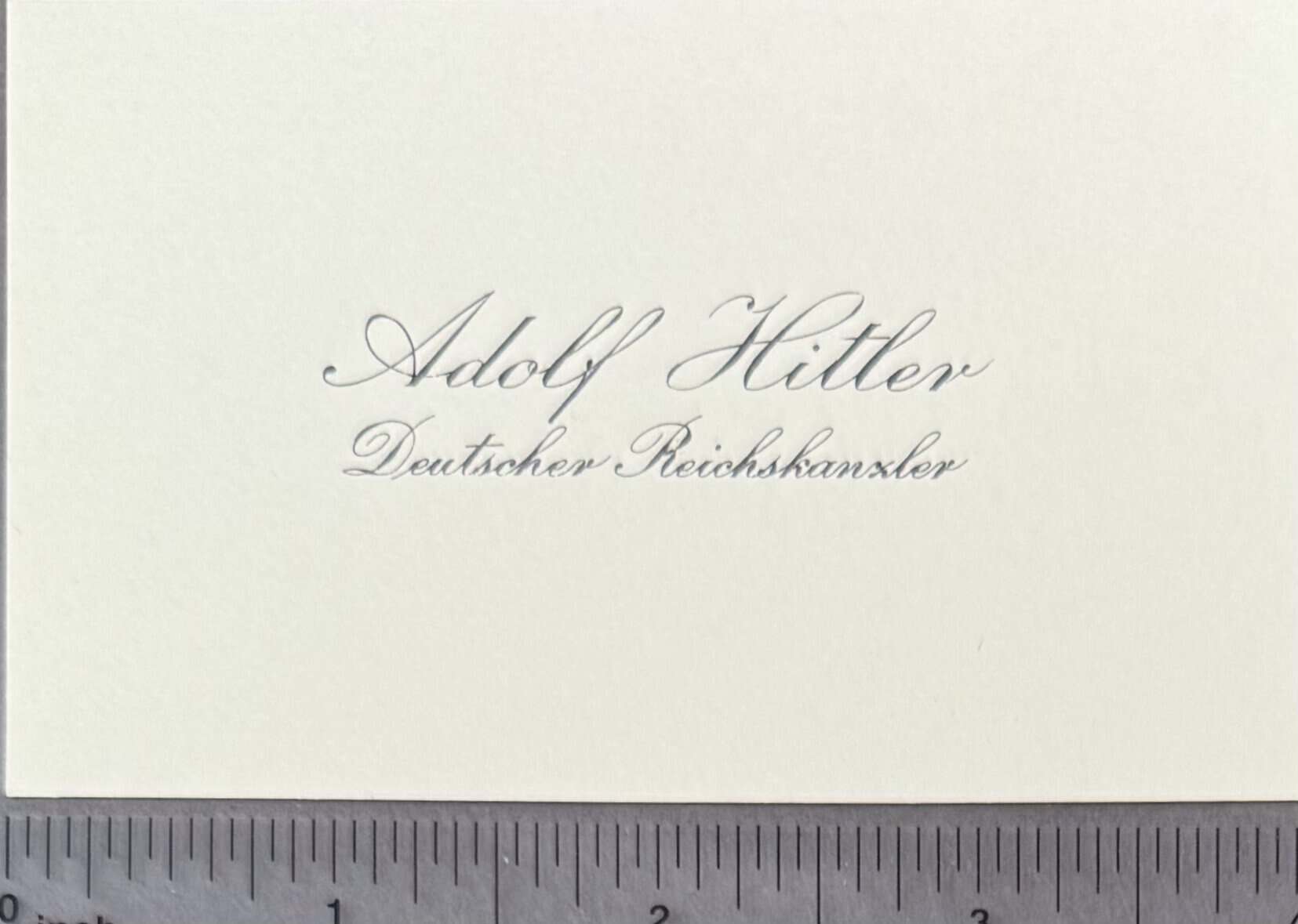 Original Calling WWII Adolf Hitler Calling - Museum Auth. - Gettysburg COA